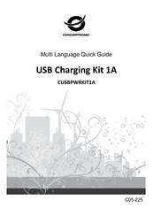 Conceptronic CUSBPWRKIT1A Guía Rápida En Varios Idiomas