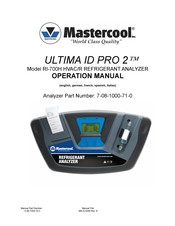 MasterCool RI-700H Manual Del Usuario