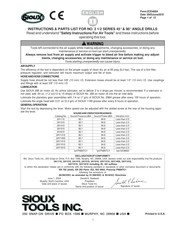 SIOUX 2A1110 Instrucciones Y Lista De Piezas