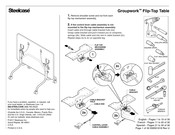 Steelcase Groupwork Flip-Top Table Manual De Instrucciones