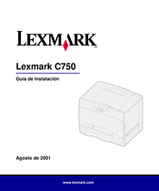 Lexmark C750 Guia De Instalacion