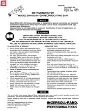 Ingersoll Rand SRA010K2-EU Manual De Instrucciones