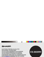 Sharp CS-2635RH Manual Del Usuario