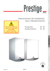 Prestige MK2 Instrucciones De Instalación, Uso Y Mantenimiento