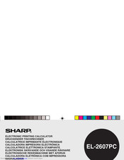 Sharp EL-2607PC Instrucciones De Uso