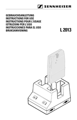 Sennheiser L 2013 Instrucciones Para El Uso