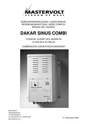Mastervolt DAKAR COMBI 24/3000-100 Manual Del Usuario