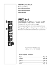 Gemini PMX-140 Manual De Operación