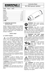 Enerpac BRD Hoja De Instrucciones