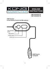 Konig Computer CMP-HEADSET35 Manual De Instrucciones