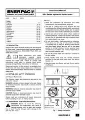 Enerpac GBJ-015 Hoja De Instrucciones