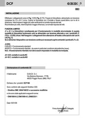 GI.BI.DI. DCF180 Manual Del Usuario