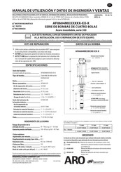 Ingersoll Rand ARO AF0604 Serie Manual De Utilización