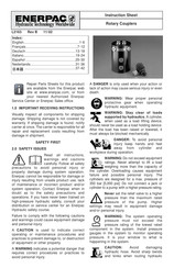 Enerpac CRV-222 Hoja De Instrucciones