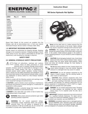 Enerpac NS Serie Instrucciones