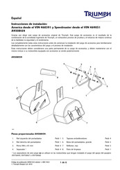 Triumph A9508159 Instrucciones De Instalación