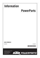 KTM Power Parts 60312968244 Manual Del Usuario