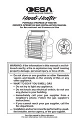 Desa Handi-Heater SPC-9 Manual De Funcionamiento E Instalacion