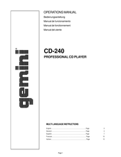 Gemini CD-240 Manual De Funcionamiento