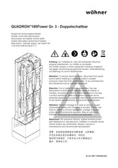 Wöhner QUADRON 185Power Manual De Instrucciones