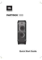 Harman JBL PARTYBOX 1000 Guia De Inicio Rapido