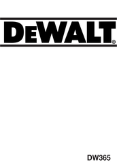DeWalt DW365 Manual De Instrucciones
