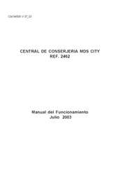 Fermax MDS CITY Manual Del Funcionamiento