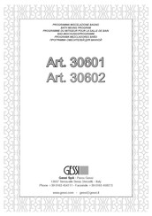 Gessi 30602 Manual De Instrucciones