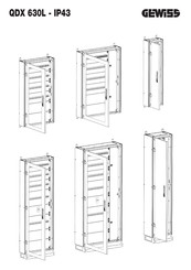 Gewiss QDX 630L - IP43 Manual De Instrucciones