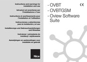 Nice OVBTGSM Instrucciones Y Advertencias Para La Instalación Y El Uso