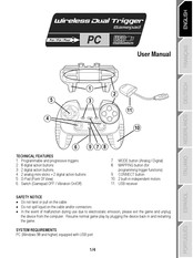 Thrustmaster Dual Trigger Manual Del Usuario