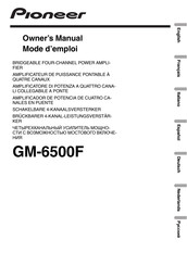 Pioneer GM-6500F Manual Del Propietário