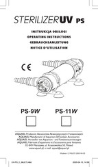 Aquael STERILIZER UV PS Serie Manual Del Usuario