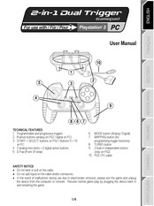 Thrustmaster Dual Trigger 2-in-1 Rumble Force Manual Del Usuario