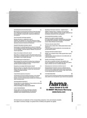 Hama 00055748 Manual Del Usuario