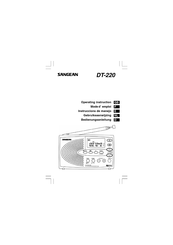 Sangean DT-220 Instrucciones De Manejo