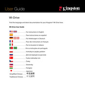 Kingston Wi-Drive Manual De Instrucciones