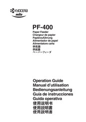 Kyocera mita PF-400 Guía De Instrucciones