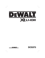 DeWalt DCS373 Traducido De Las Instrucciones Originales