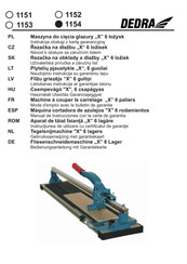 DEDRA 1151 Manual De Instrucciones