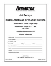 aermotor HNAS-50 Manual De Instalación Y Funcionamiento