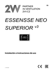 2VV RGJ3-VCES2-SU-E-SL-2-AC Instalación E Instrucciones De Uso