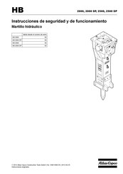 Atlas Copco HB 2500 DP Instrucciones De Seguridad Y De Funcionamiento