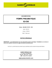 SAMES KREMLIN 151.761.400 Instrucciones De Seguridad E Instalación