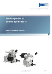 DÜRR EcoPump9 GW 20 Instrucciones De Servicio