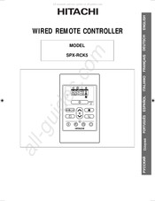 Hitachi SPX-RCK5 Manual Del Usuario