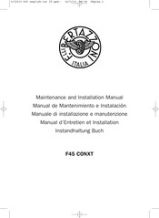 F.Bertazzoni F45 CONXT Manual De Mantenimiento E Instalación