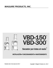 Maguire Products VBD-150 Manual Del Usuario