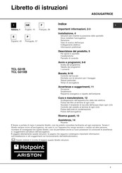 Hotpoint Ariston TCL G31B Manual Del Usuario