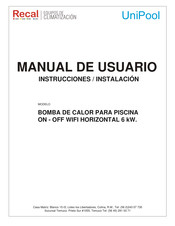 RECAL UNIPOOL 6 Manual Del Usuario